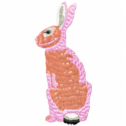 Rabbits Embroidery Design 6 Rabbits Embroidery Design 6